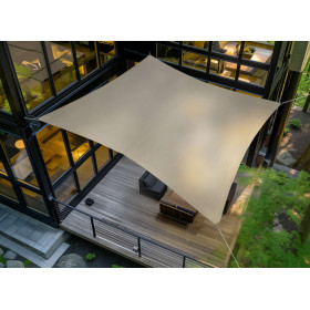 Voile d'ombrage rectangle 4x3m RIVAGE - JARDILINE