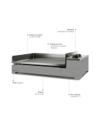Plancha à gaz PREMIUM 60 Acier - FORGE ADOUR