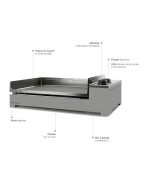 Plancha électrique PREMIUM 45 Acier - FORGE ADOUR