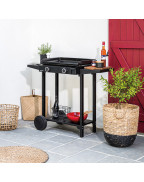 Chariot plancha BASE 60 Acier noir - FORGE ADOUR