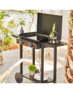 Chariot plancha BASE 60 Acier noir - FORGE ADOUR
