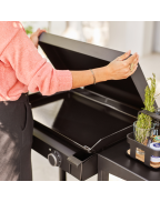 Capot plancha BASE 60 Acier noir - FORGE ADOUR