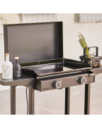 Capot plancha BASE 60 Acier noir - FORGE ADOUR