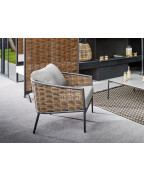 Salon de jardin MUSE 5 places OCÉO, canapé lounge extérieur design