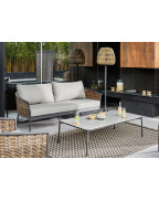 Salon de jardin MUSE 5 places OCÉO, canapé lounge extérieur design