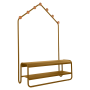 Vestiaire Funambule Fermob meuble design d’entrée avec banc et patères en acier et bois