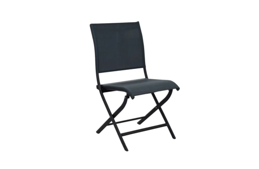Chaise pliante de jardin GRAPHITE CHINÉ ÉLÉGANCE - PROLOISIRS