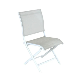 Chaise pliante de jardin CRÈME ÉLÉGANCE - PROLOISIRS