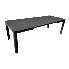 Table de jardin extensible ALMA PROLOISIRS en aluminium et céramique, 8 places