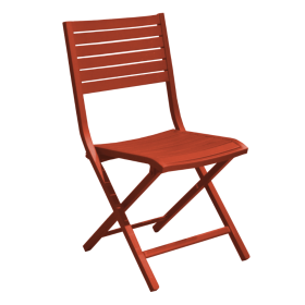 Chaise pliante de jardin aluminium LUCCA PROLOISIRS design ergonomique
