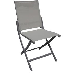 chaise pliante de jardin BALE LES JARDINS aluminium PVC