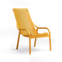 Fauteuil de jardin LOUNGE NET NARDI en polypropylène fiberglass, empilable et design coloris Jaune Senape