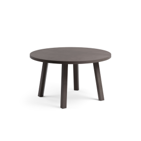 Table basse de jardin MAXIMO Tavolino NARDI ronde en résine régénérée avec effet mat et patins antidérapants