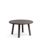 Table basse de jardin MAXIMO Tavolino NARDI ronde en résine régénérée avec effet mat et patins antidérapants