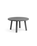 Table basse de jardin MAXIMO Tavolino NARDI ronde en résine régénérée avec effet mat et patins antidérapants