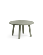 Table basse de jardin MAXIMO Tavolino NARDI ronde en résine régénérée avec effet mat et patins antidérapants