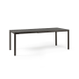 table de jardin extensible TEVERE NARDI 6 à 8 places en aluminium et résine recyclable