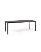 table de jardin extensible TEVERE NARDI 6 à 8 places en aluminium et résine recyclable