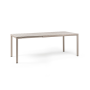 table de jardin extensible TEVERE NARDI 6 à 8 places en aluminium et résine recyclable