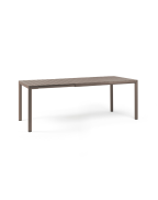table de jardin extensible TEVERE NARDI 6 à 8 places en aluminium et résine recyclable