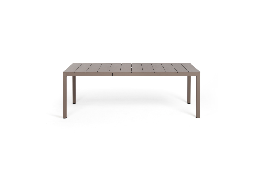 Table de jardin extensible RIO 140/210 x 85 cm NARDI OUTDOOR aluminium laqué 6 à 8 places