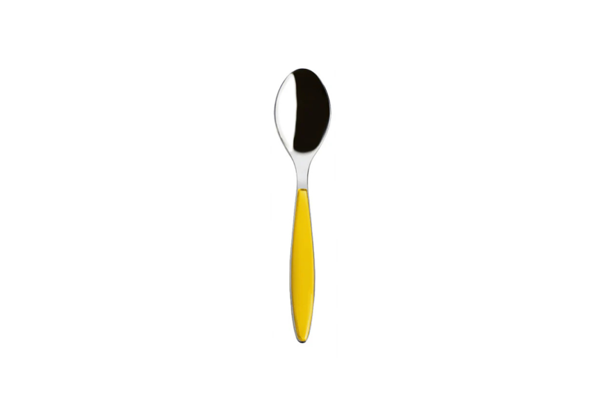 Petite cuillère FEELING 14.5 cm GUZZINI, design bicolore en inox et plastique.