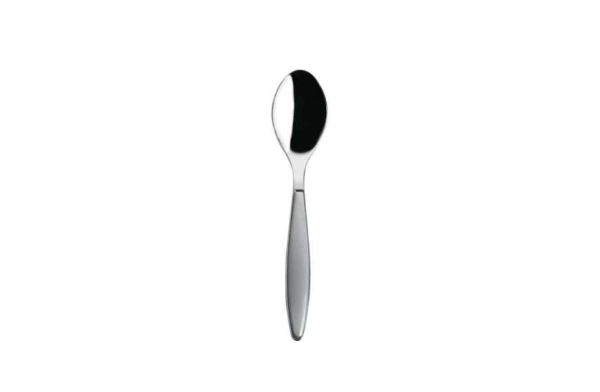 Petite cuillère FEELING 14.5 cm GUZZINI, design bicolore en inox et plastique.