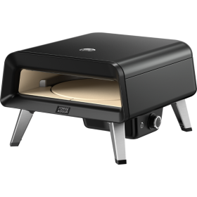 four à pizza professionnel gaz Forge Adour avec pierre rotative automatique pour pizza napolitaine maison