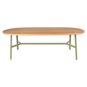 Table à manger ovale chêne SO'O 220x95 cm / 8 places - FERMOB