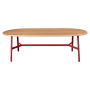 Table à manger ovale chêne SO'O 220x95 cm / 8 places - FERMOB
