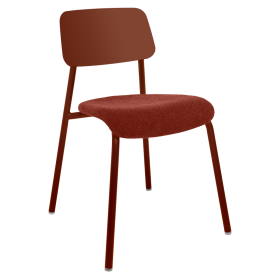 chaise repas tissu STUDIE FERMOB design en aluminium et tissu recyclé