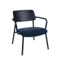 fauteuil lounge tissu STUDIE FERMOB design en aluminium et tissu recyclé