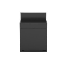 cuisine extérieure Desserte Forge Adour en acier noir – meuble de cuisine d’extérieur design et fonctionnel