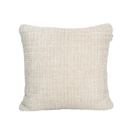 coussin outdoor Fermob Entrelac Vibration Brume beige clair déhoussable déperlant