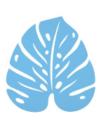 dessous de plat Monstera Fermob 24x22 cm design feuille acier outdoor