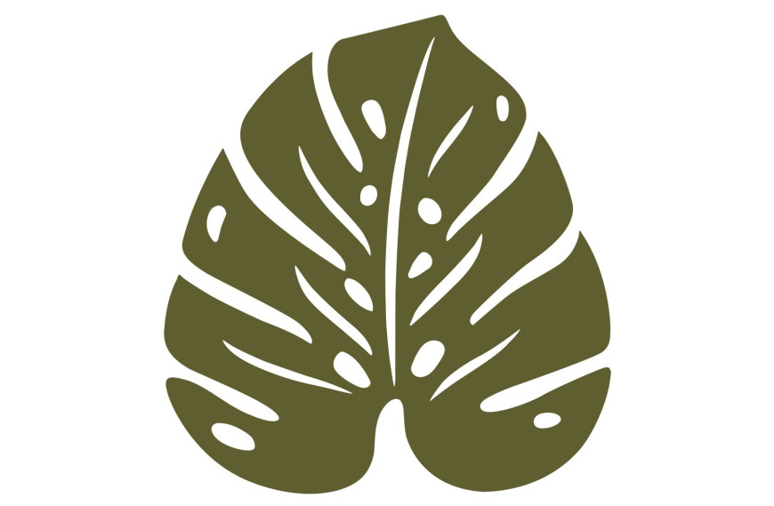 dessous de plat Monstera Fermob 24x22 cm design feuille acier outdoor