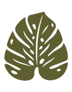 dessous de plat Monstera Fermob 24x22 cm design feuille acier outdoor
