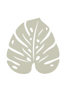 dessous de plat Monstera Fermob 24x22 cm design feuille acier outdoor
