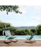 Fauteuil rocking-chair enfant CLICK HOUE en bambou et métal, design scandinave par Henrik Pedersen