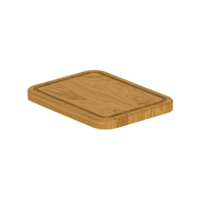 Planche à découper en bambou ENO 24x31x2 cm avec rigole pour jus et angles arrondis