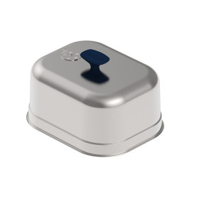 Cloche de cuisson inox ENO pour plancha, avec évent vapeur réglable et poignée froide