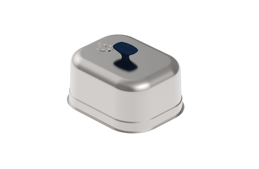 Cloche de cuisson inox ENO pour plancha, avec évent vapeur réglable et poignée froide