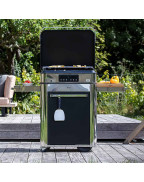 Plancha électrique COMBO ENOSIGN 65 Inox - ENO sur chariot, cuisson haut de gamme en extérieur