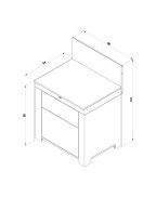 Cuisine extérieure ENO MODULO vert sauge avec plan de travail inox et tiroirs push-pull.