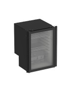 Cuisine extérieure MODULO ENO avec frigo 115L noir inox pour conserver aliments et boissons au frais