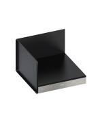 Plateau d’angle noir et inox ENO pour cuisine d’extérieur MODULO