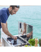 Coffret de nettoyage pour plancha ENO avec support boule inox, Plancha Cleaner et chiffon microfibre