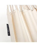 Hamac MODESTA simple 140 LA SIESTA en coton bio non-teint fabriqué en Colombie, idéal pour intérieur et extérieur