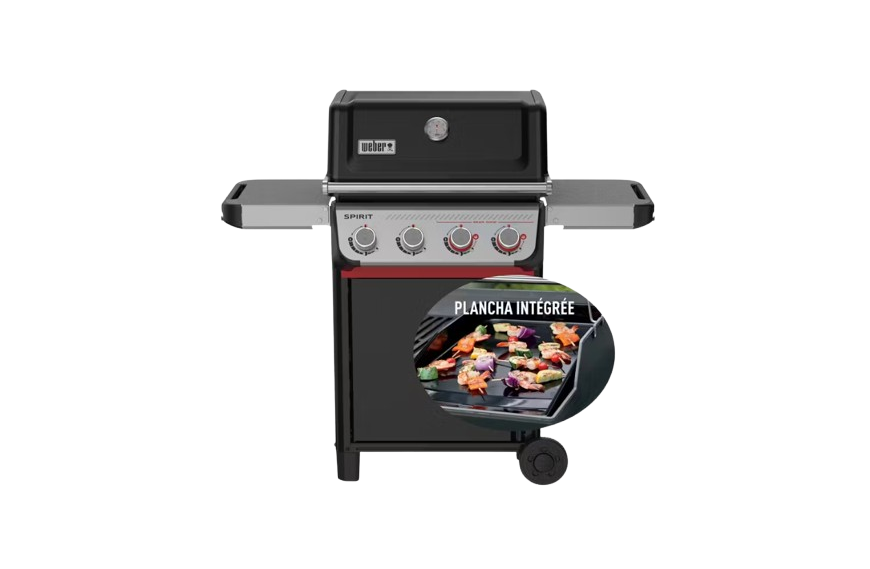Plancha mix Weber Spirit E-425 Mix Émaillée barbecue gaz avec grilles et plancha intégrée