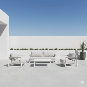 Salon bas de jardin LEATHER / 4-5 places - OCÉO